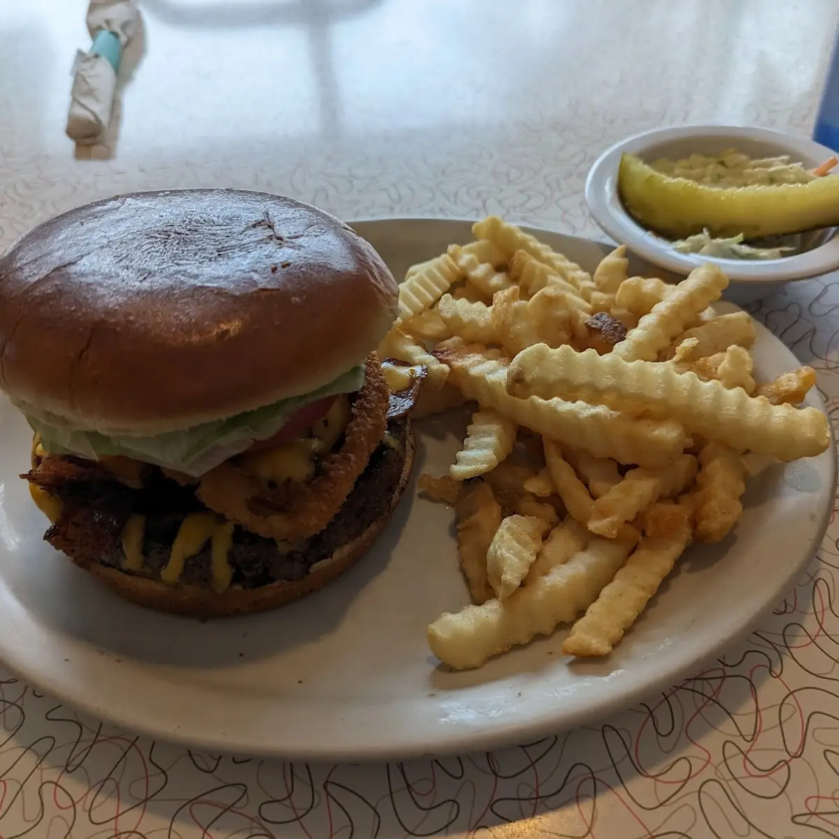 Burger and Fries