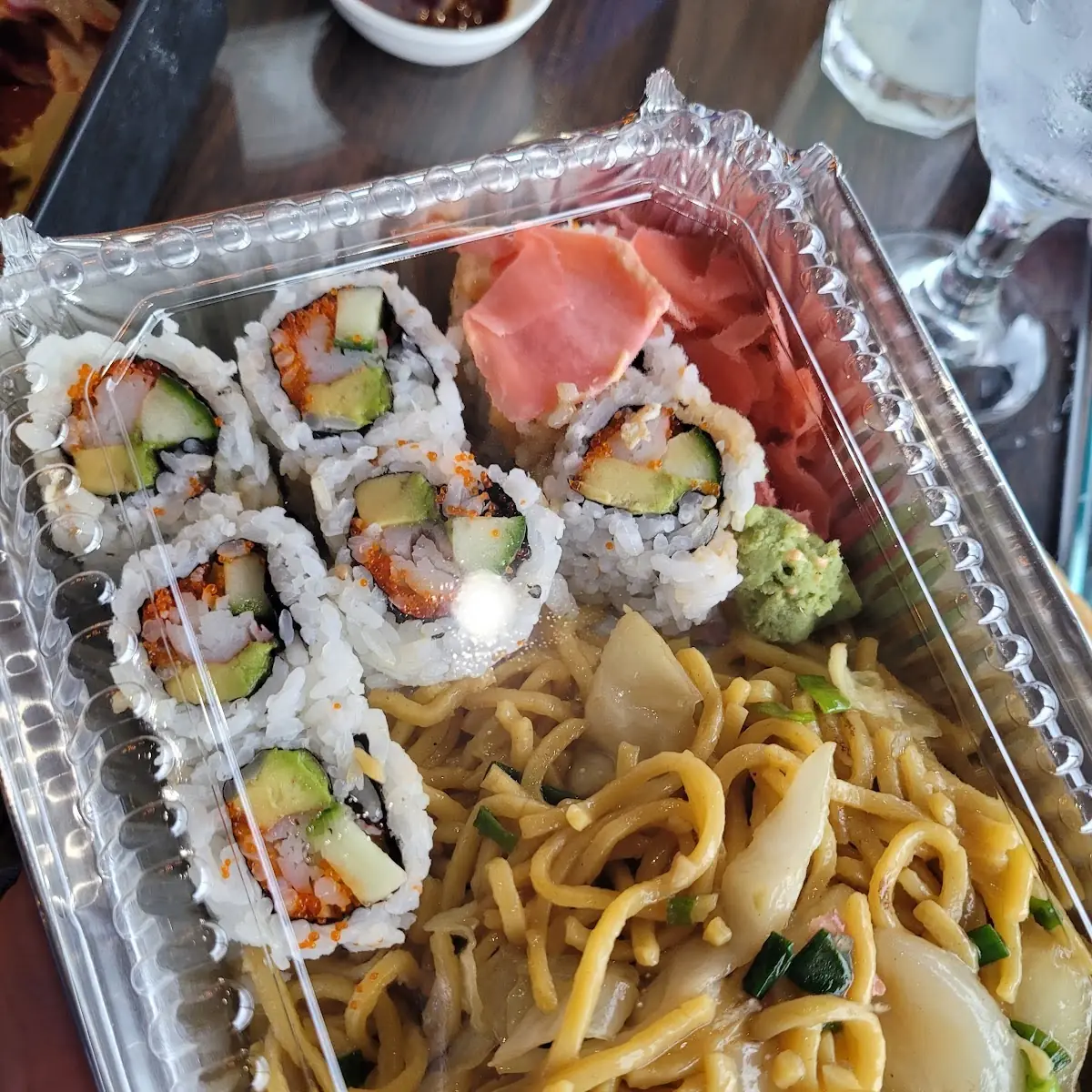 California Roll and Noodles