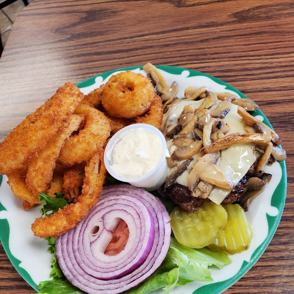 Mushroom Swiss Burger
