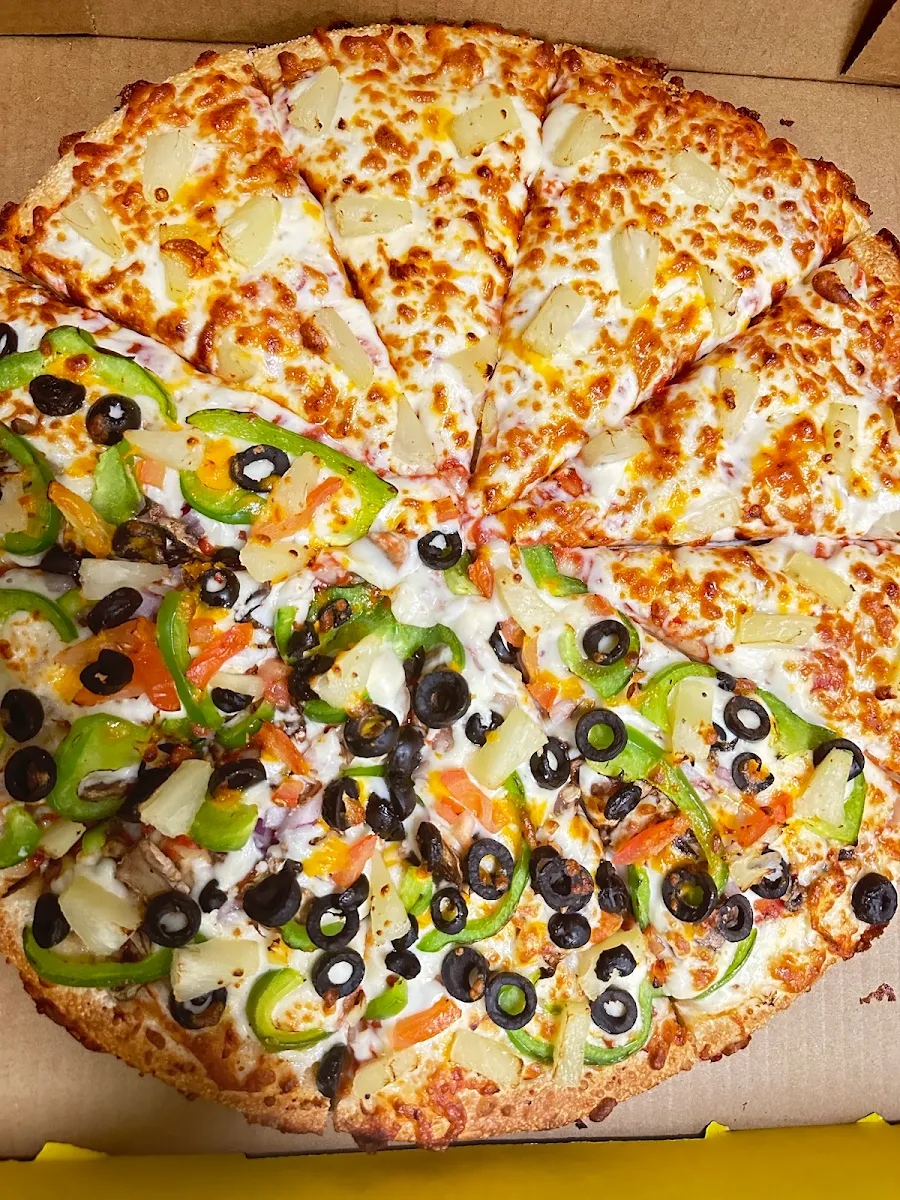 Half Royal Veggie and Half Cheese Pizza, First Choice Pizza Abbotsford