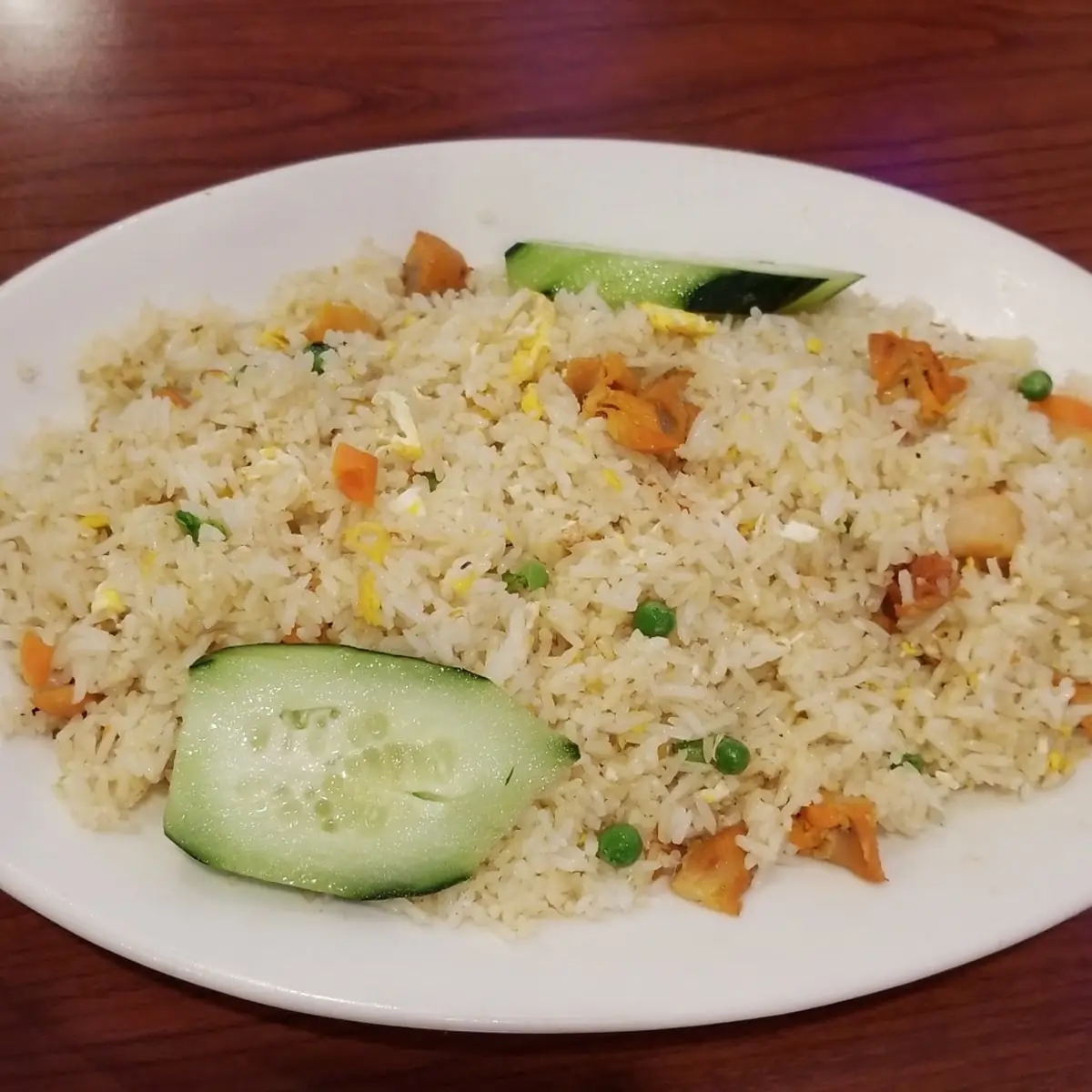 Special Combination Rice with Charbroiled Shrimp Charbroiled Pork Baked Egg Loaf Bean Curd Shrimp