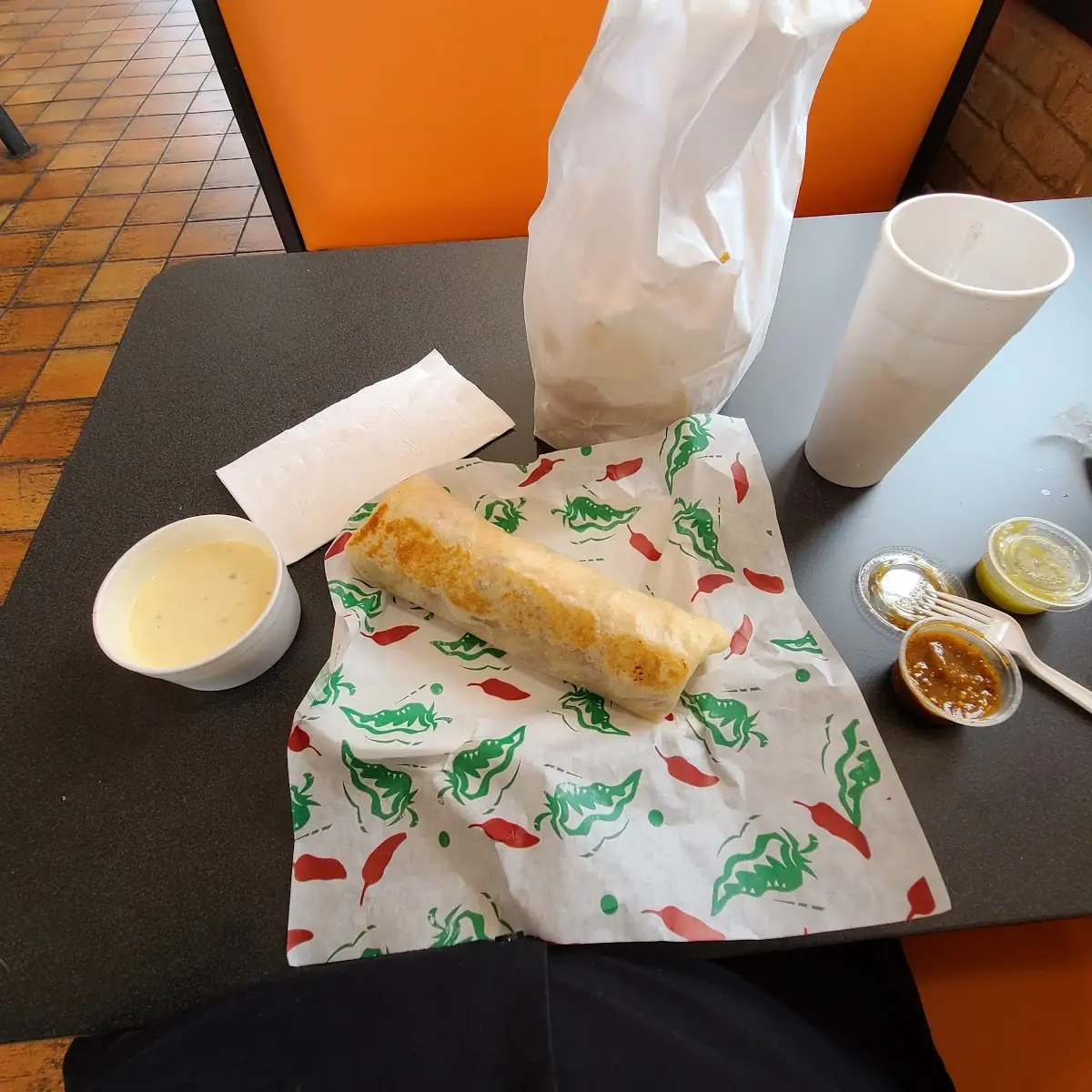 California Burrito and Queso Dip