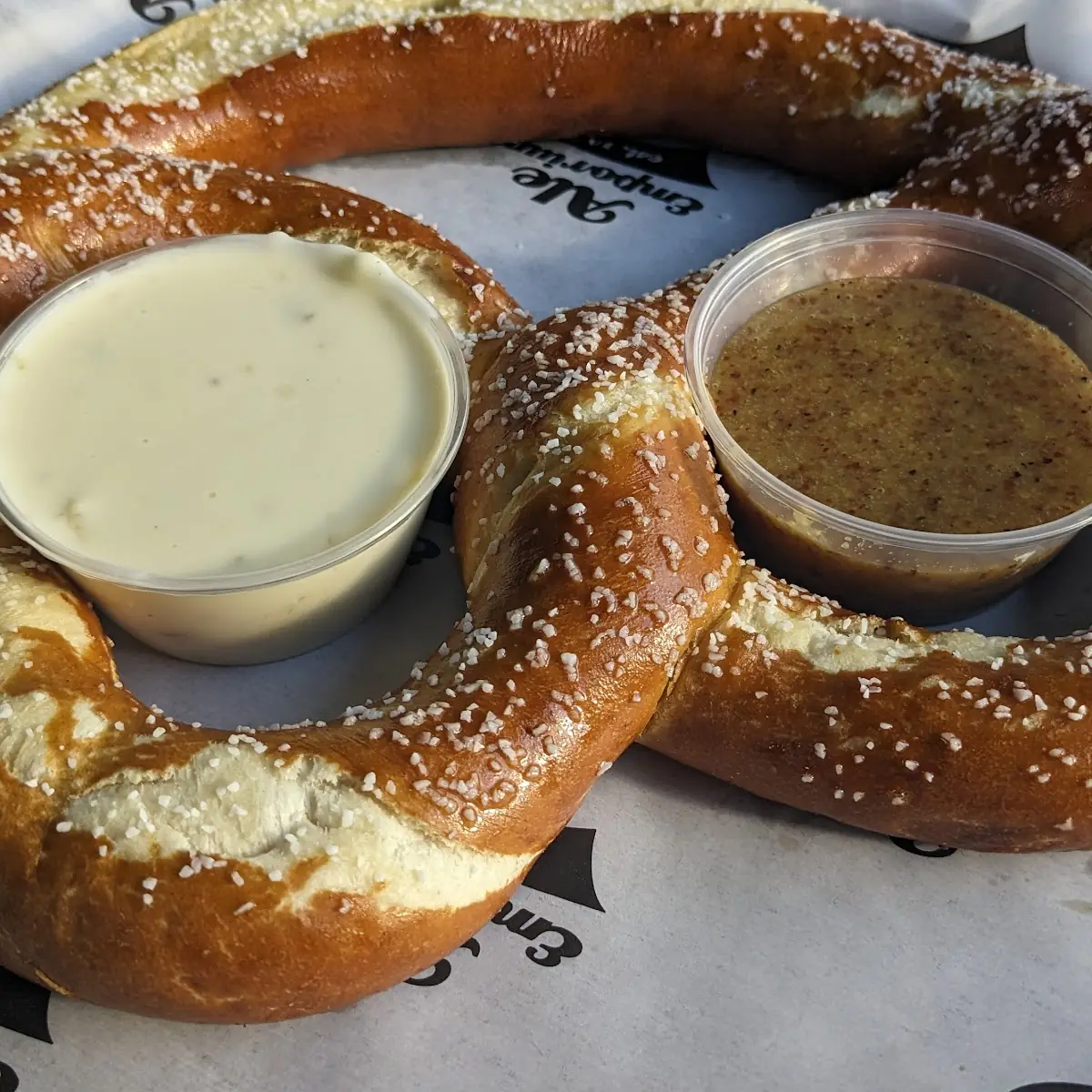 Barvarian Pretzel with Nacho Cheese