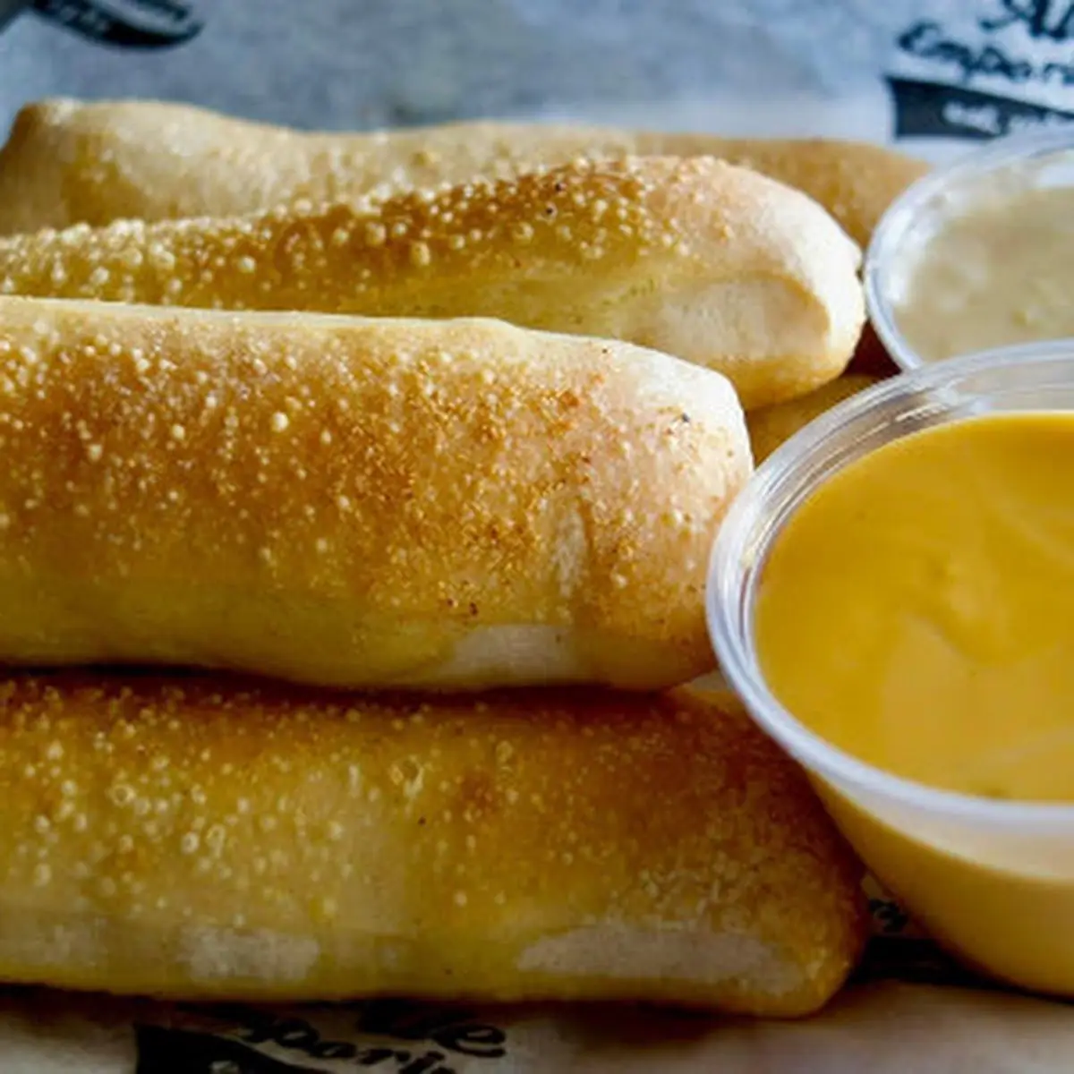 Bread Sticks with Cheese and Pizza Sauce