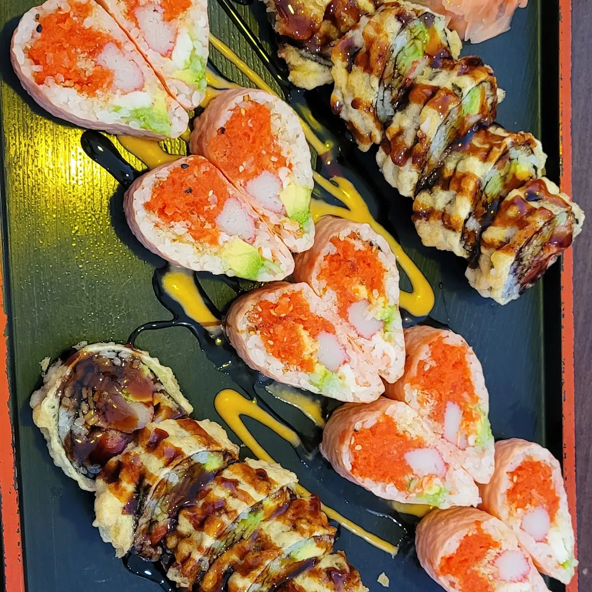 Pink Lady Roll & Texas Roll