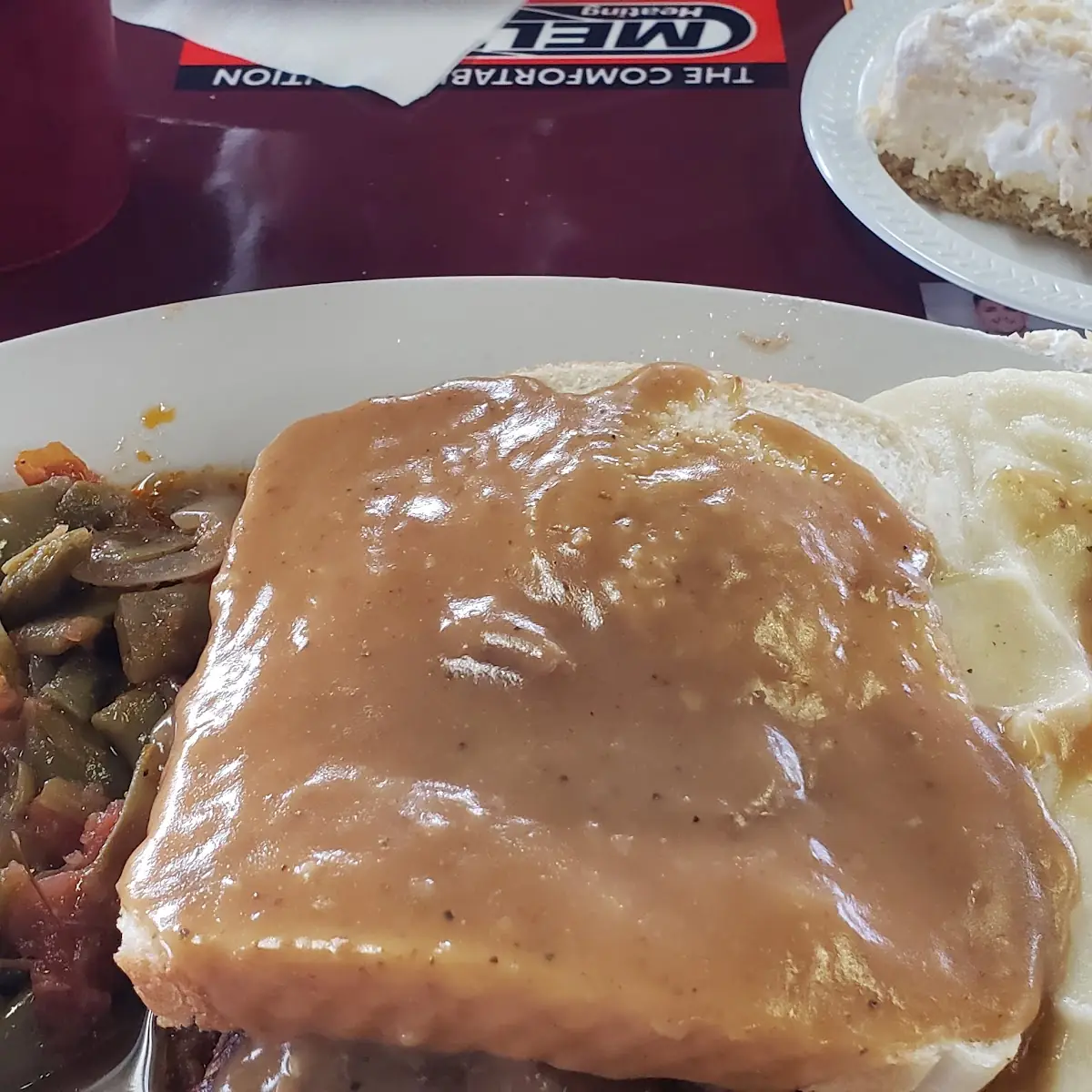 Daily Special Open Faced Roast Beef Sandwich