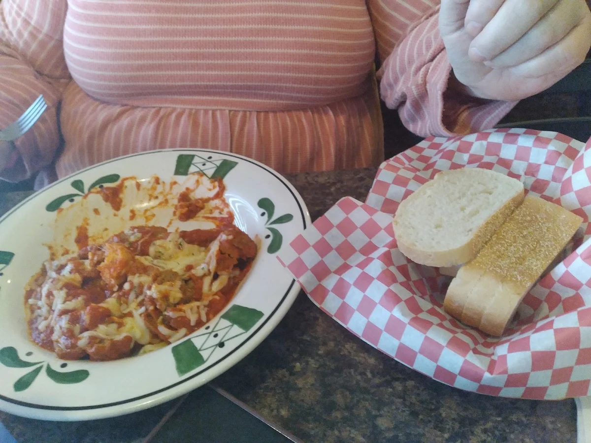 Open Face Meatball over Italian Bread
