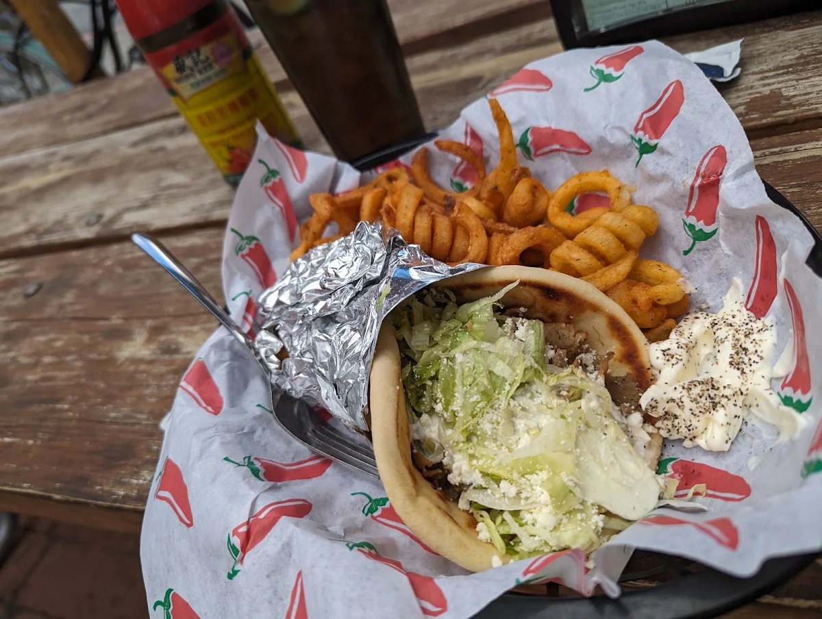 Traditional Gyro Sandwich