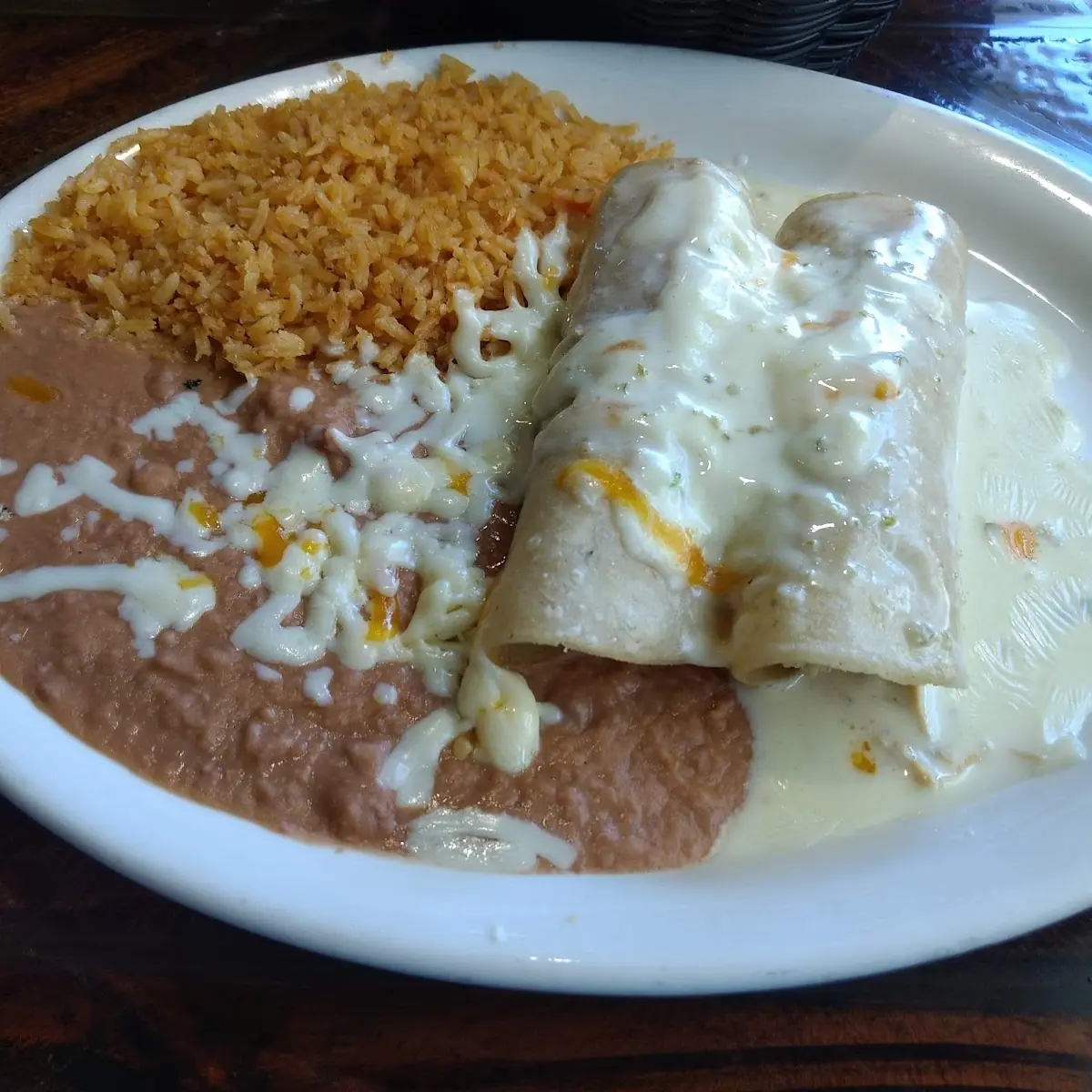 Chicken Enchiladas with Cheese Sauce