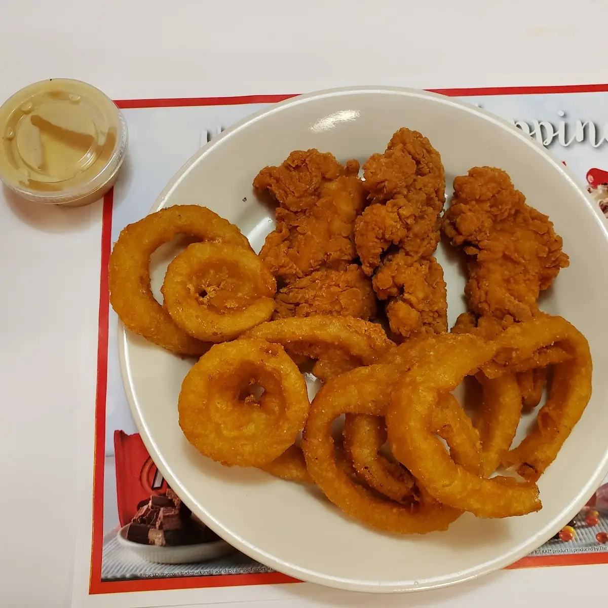 Chicken Tender w Onion Rings