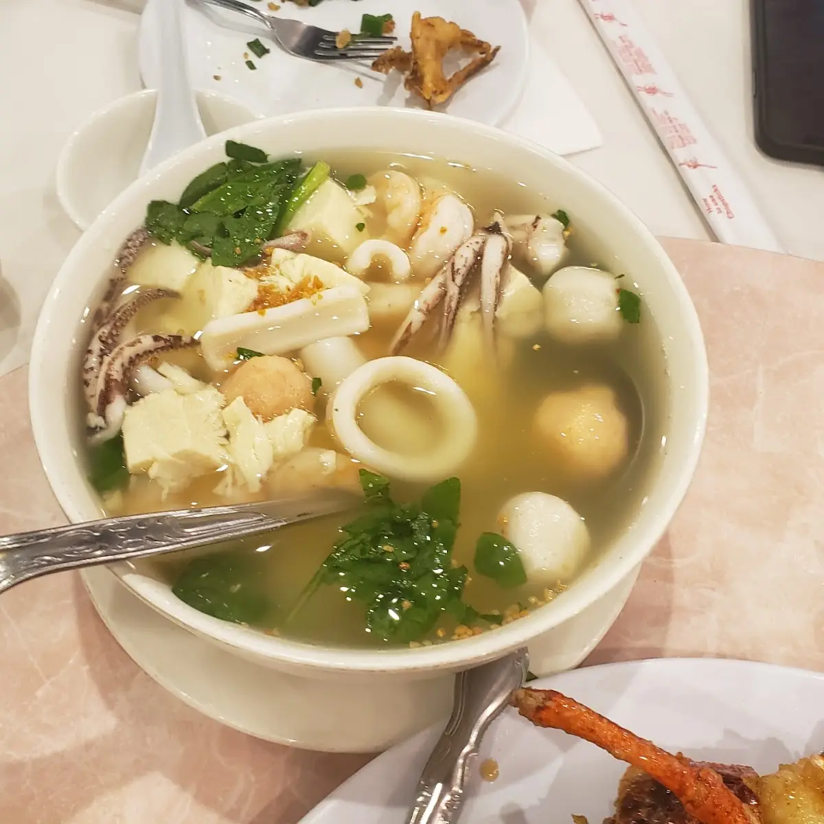 Seafood Soup with Tofu
