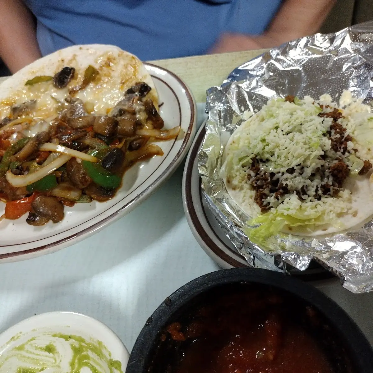 Mushrooms Quesadilla & Soft Taco