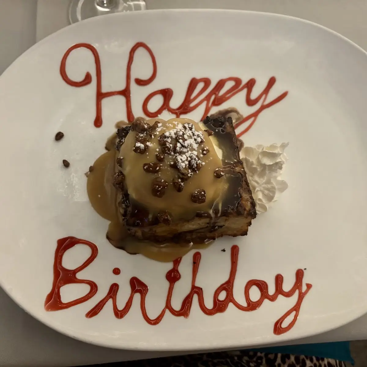 Birthday Bread Pudding