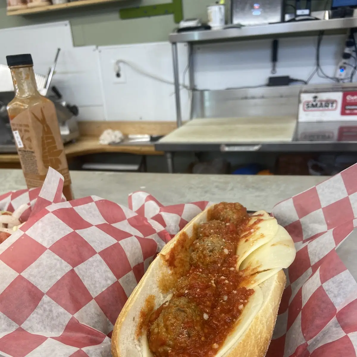 Texas Tommy Hot Dog with Cheese and Bacon