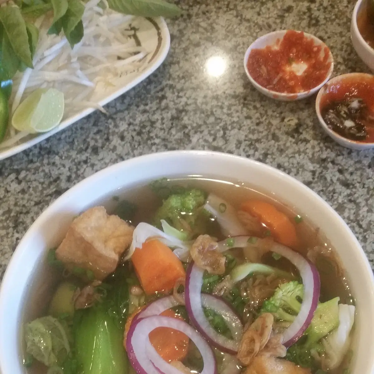 15. Noodle soup with Eye Round and Beef Meatballs - Pho Tai Bo Vien
