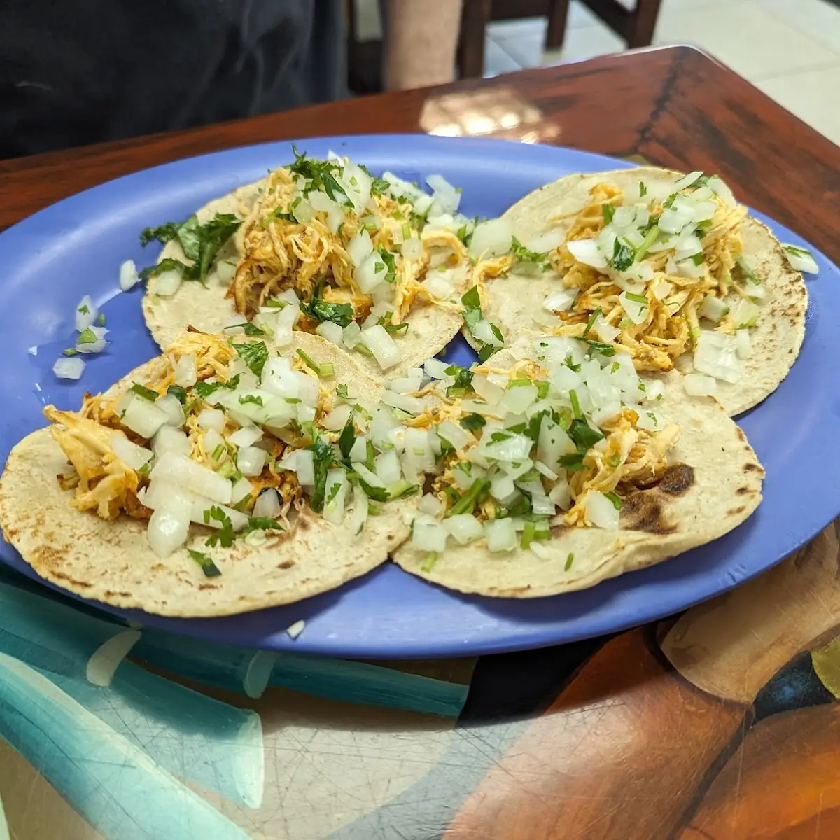 Four Chicken Tacos