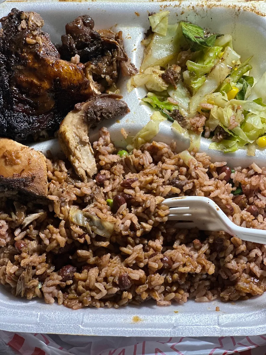 Brown Rice with Fried Pork