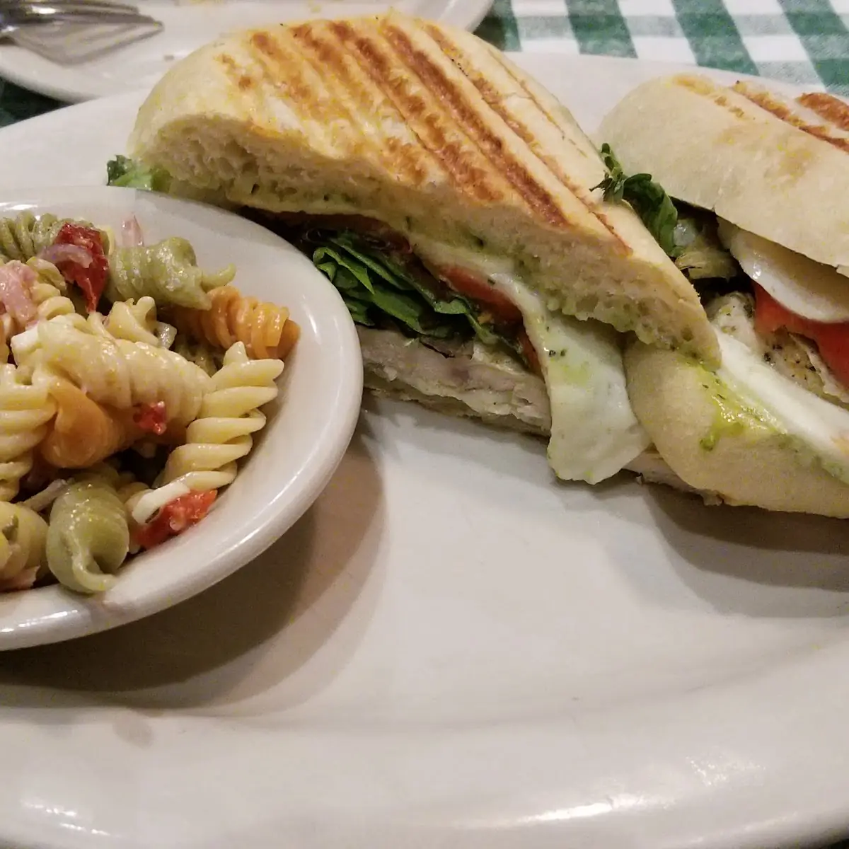 Panini with Pasta Salad
