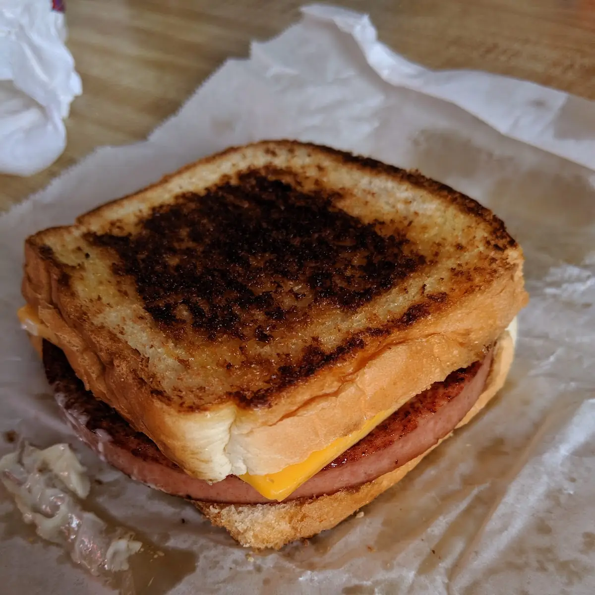 Fried Bologna Sandwich