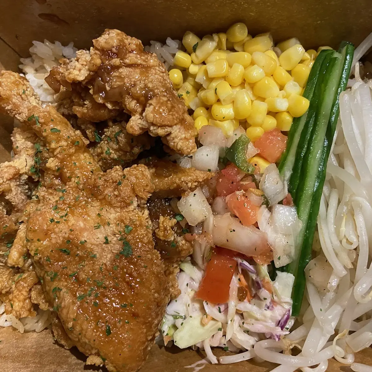 Rice Bowl w Soy Garlic Sauce