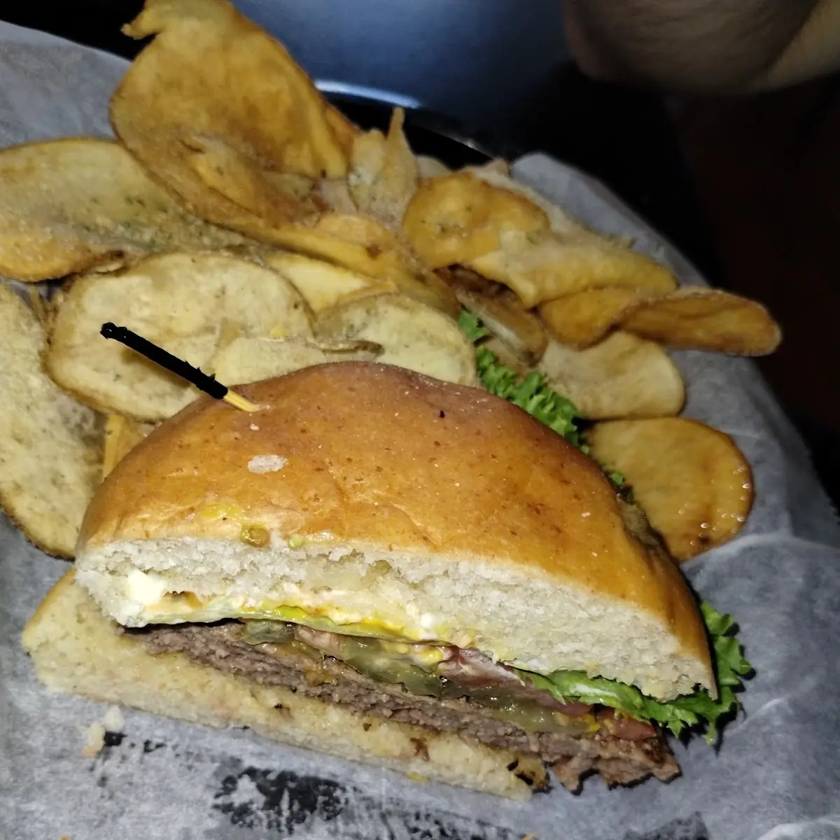 Dixie's Veggie Mushroom Burger