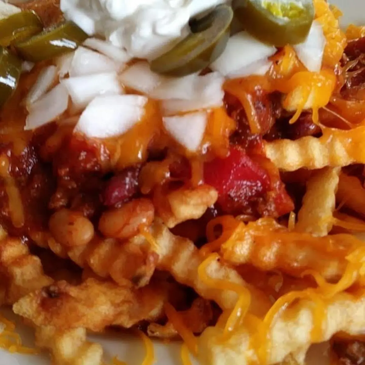 Chilli Cheese Fries with the Works