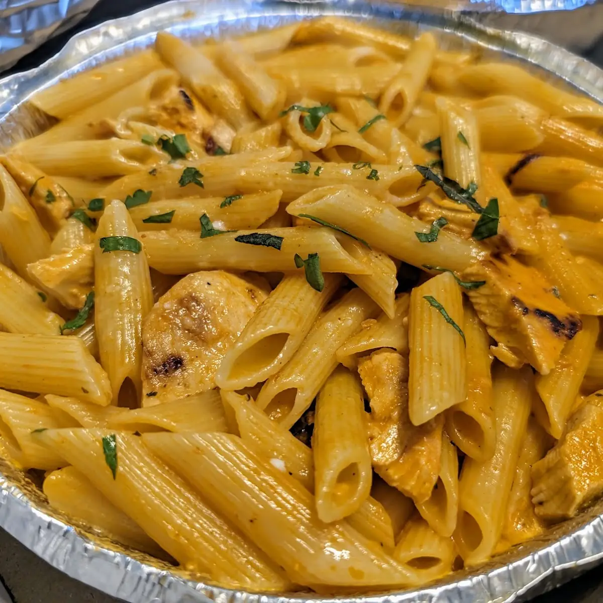 Penne Vodka with Grilled Chicken