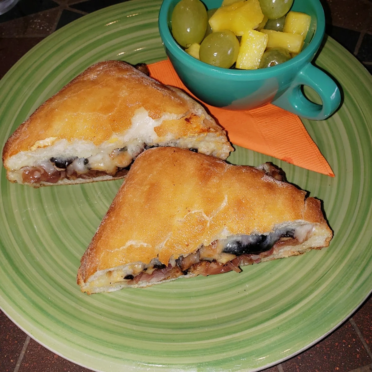 Shiitake Mushrooms and Caramelized Onion Grilled Cheese