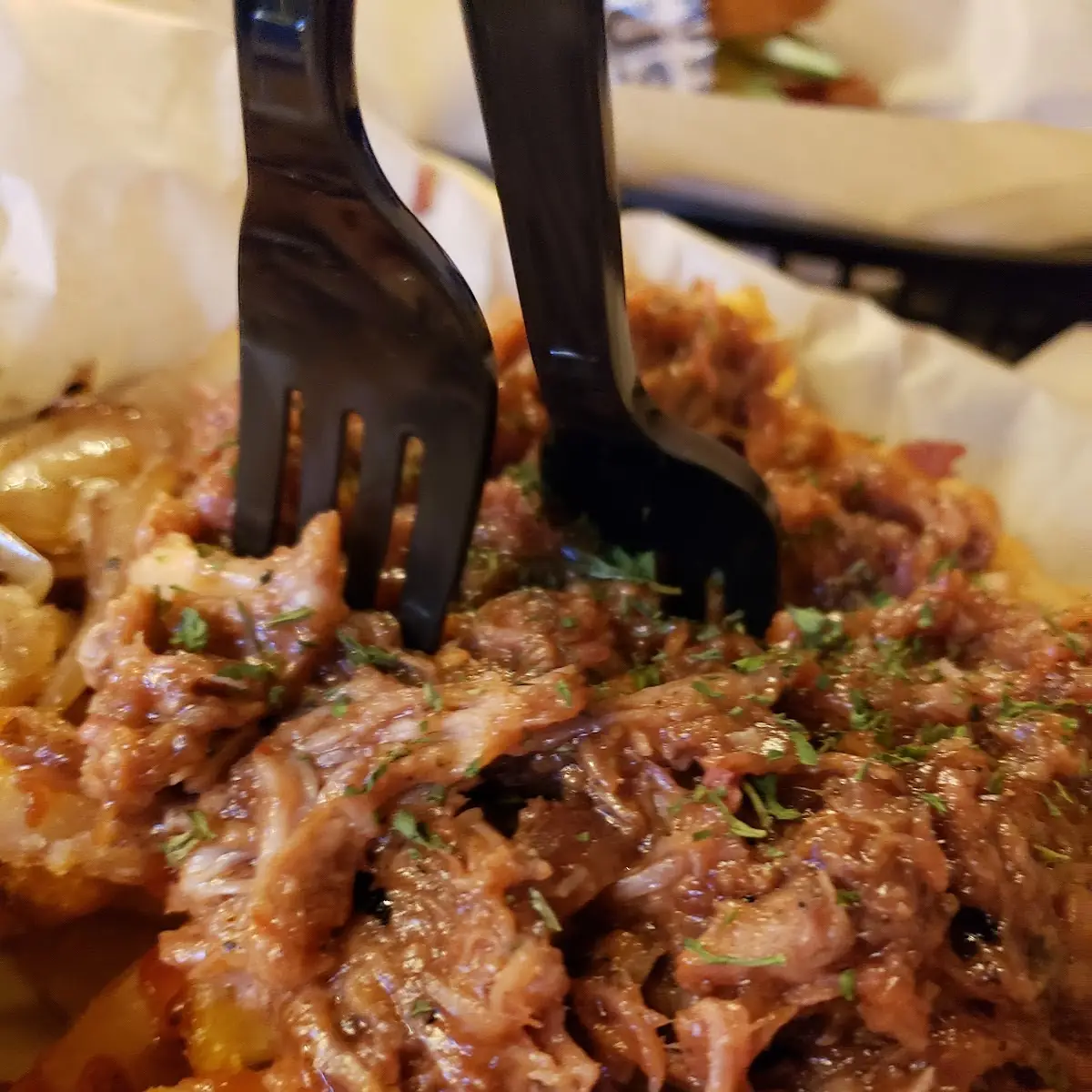 Loaded BBQ Pulled Pork Fries