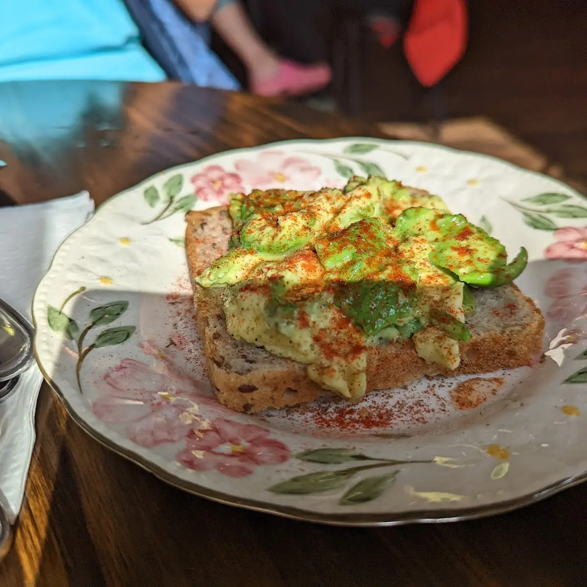 Avocado Mashed on Local Seeded Sourdough Bread