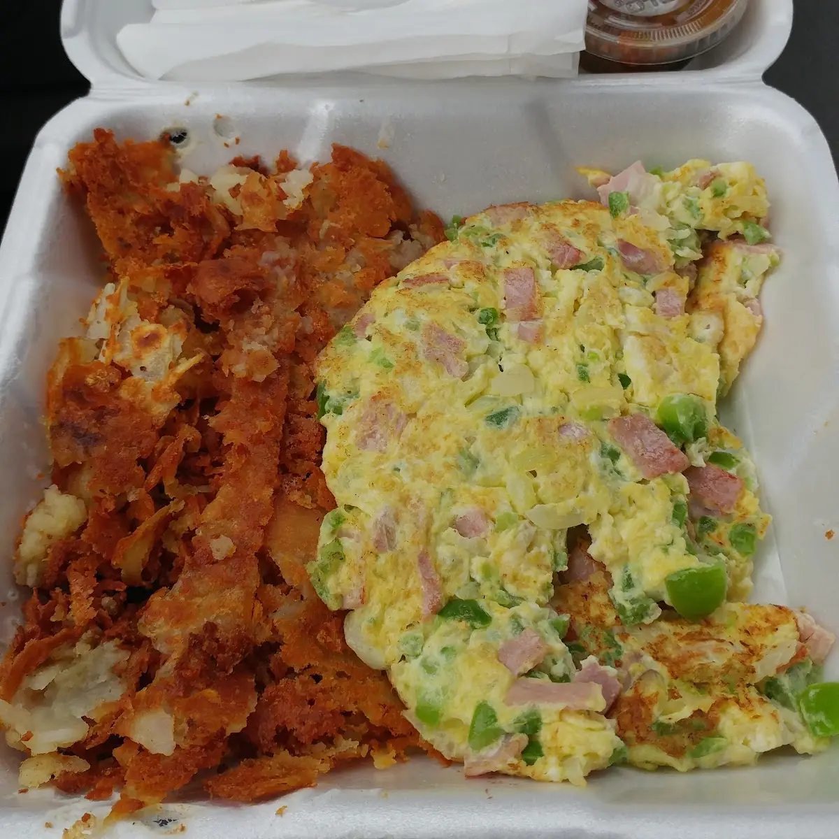 Denver Omelette with Hash Browns