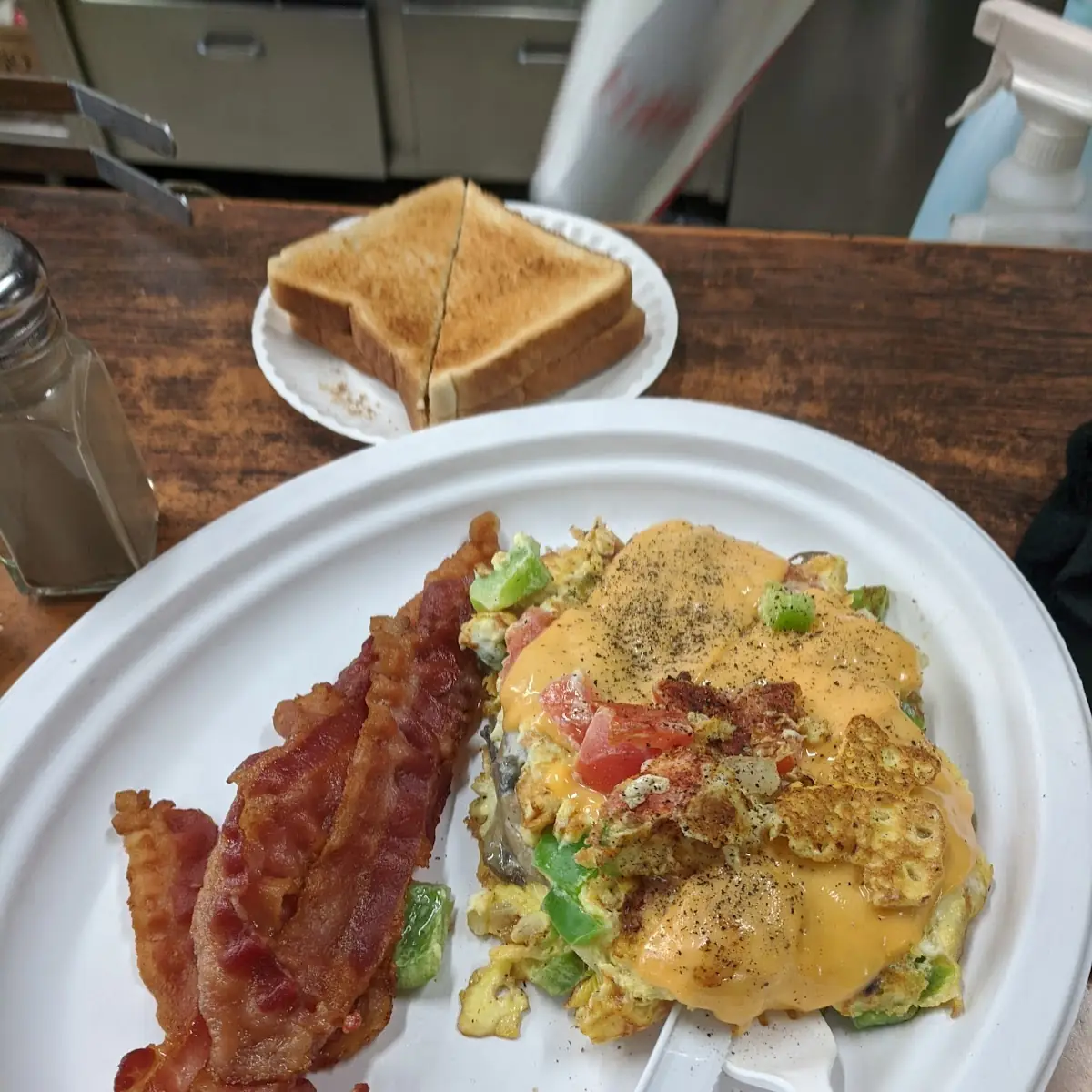 Western Omelette with Bacon