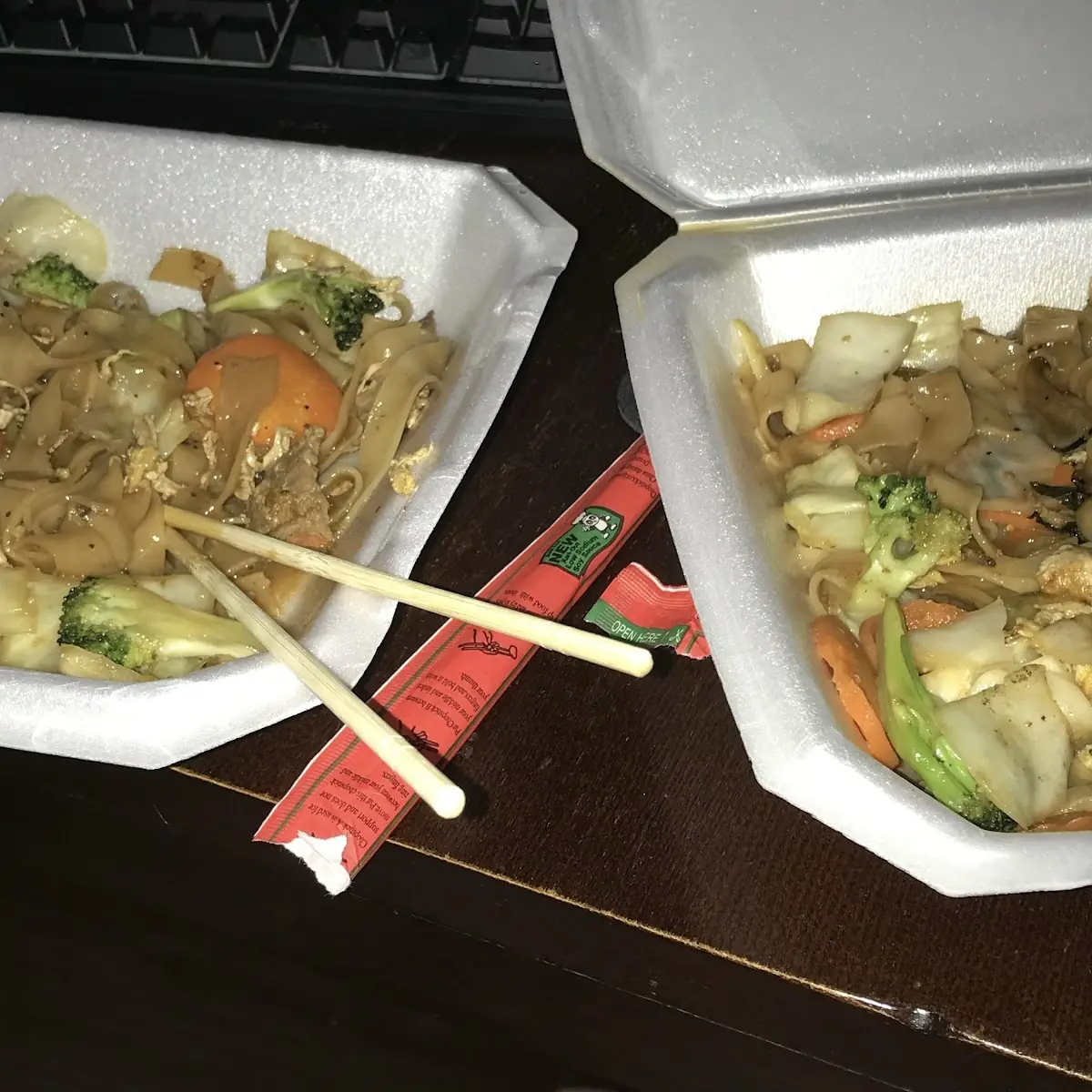 Pad See EW and Drunken Noodles
