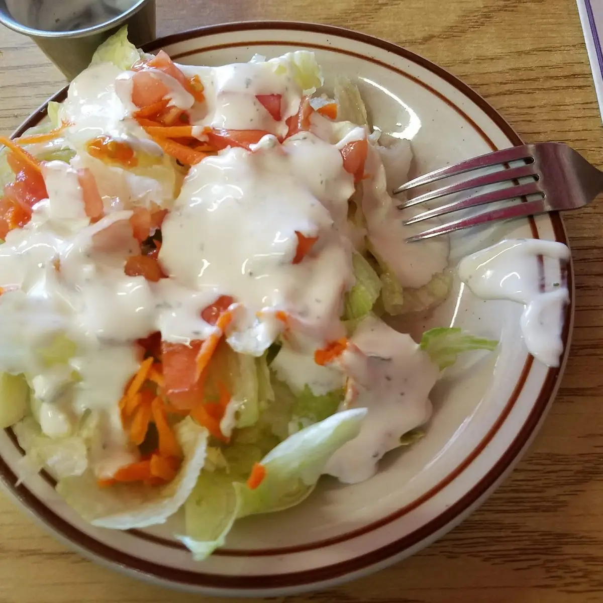 Side Salad with Ranch Dressing