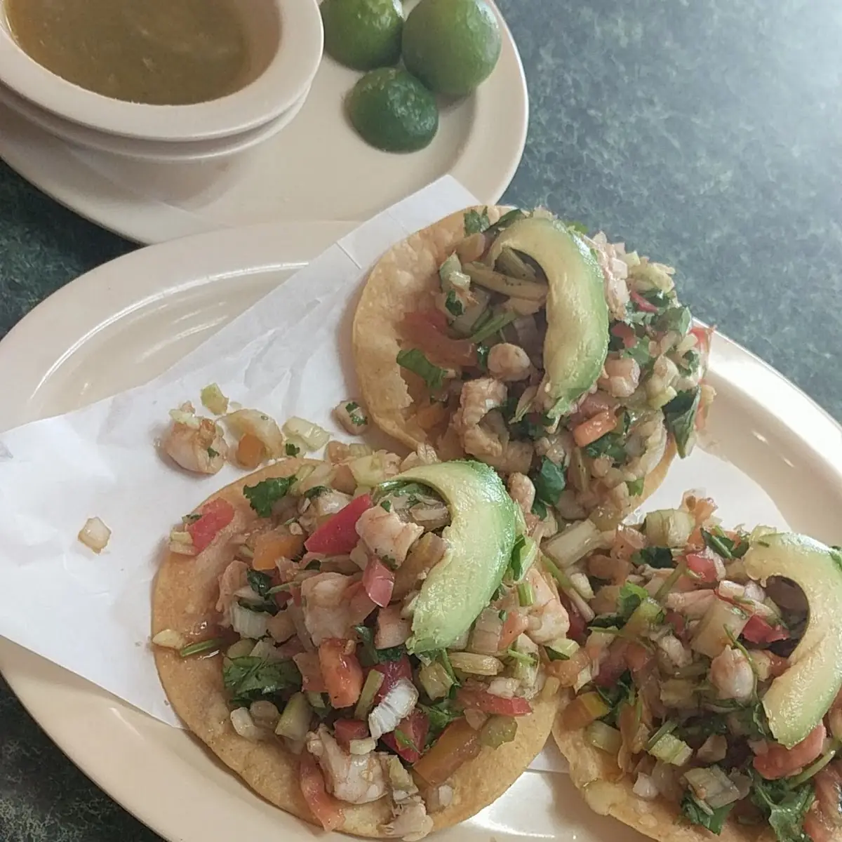 Shrimp Ceviche Tostada