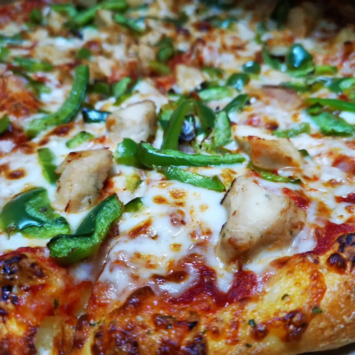 Grilled Chicken and Green Peppers