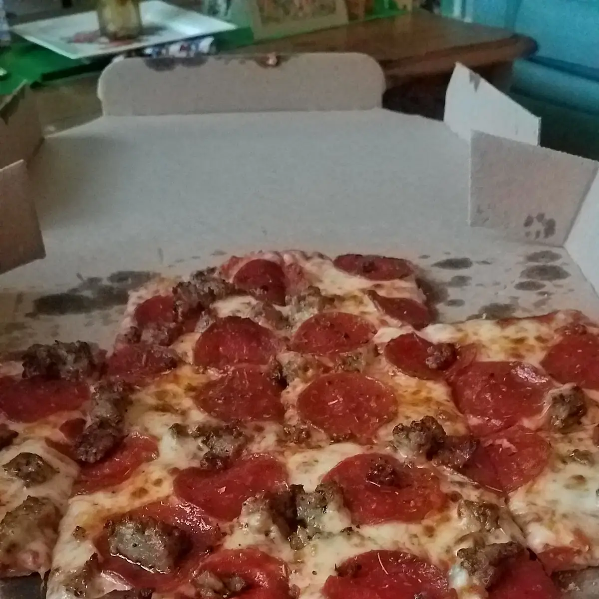 Sausage Pepperoni Pizza