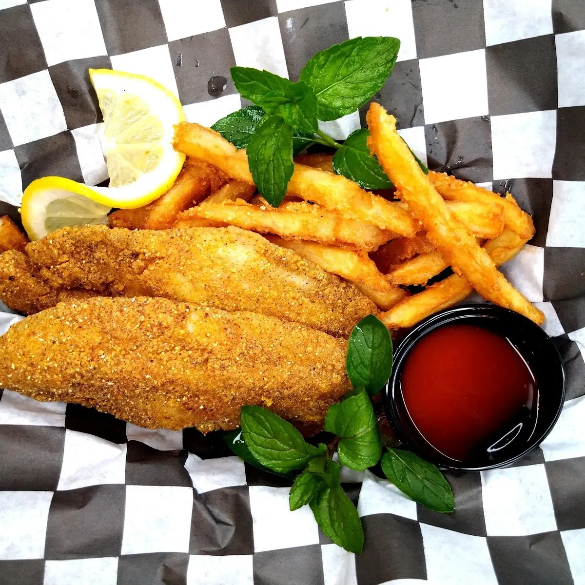 Fried Fish Fillets &Fries