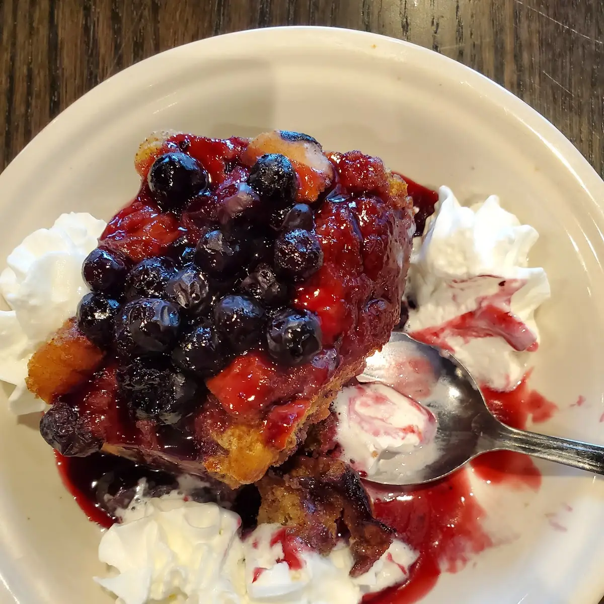 Blueberry Bread Pudding