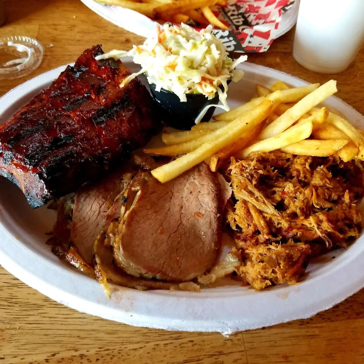 BBQ Chicken & Pork or Beef Plate