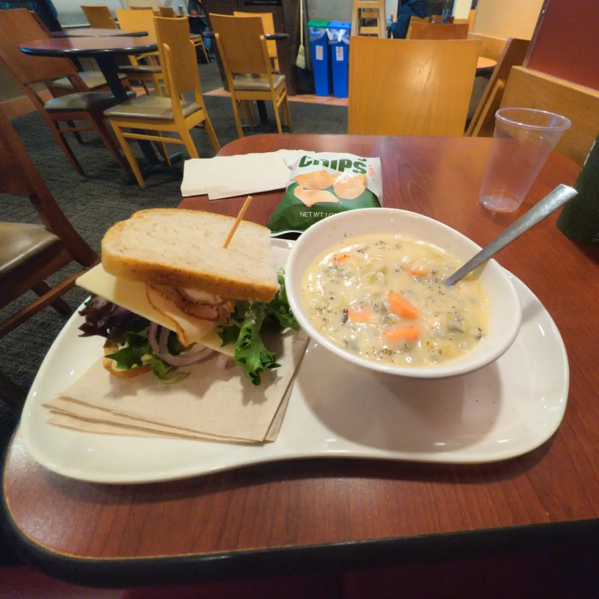 Turkey Club and Wild Rice Soup
