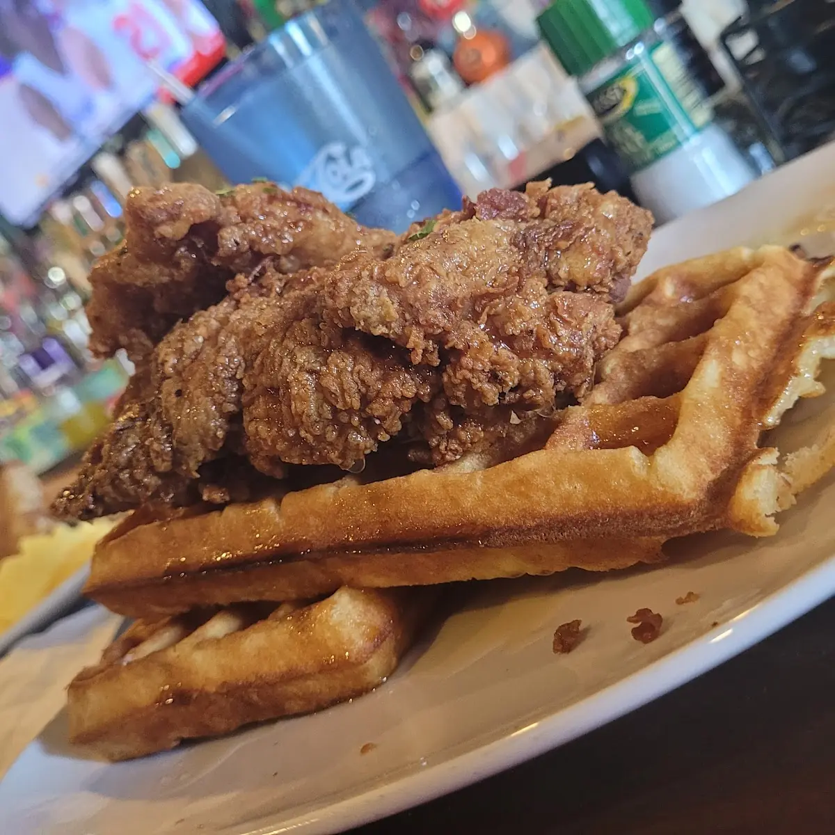 Mimosa Chicken & Waffles
