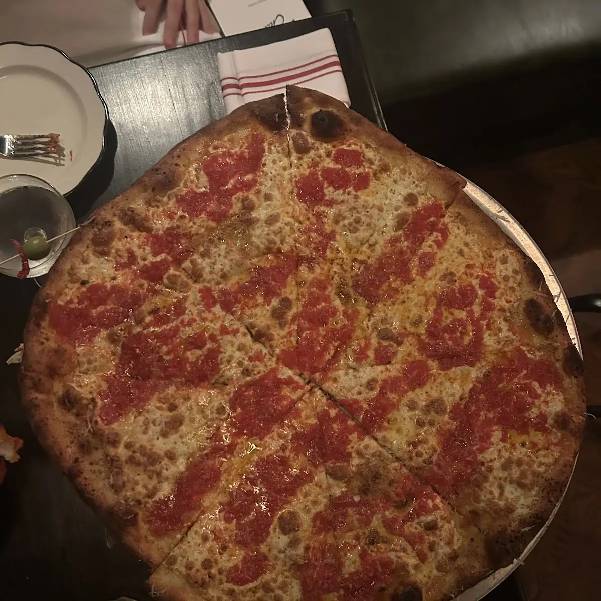 Large Pepperoni Pizza on Stand