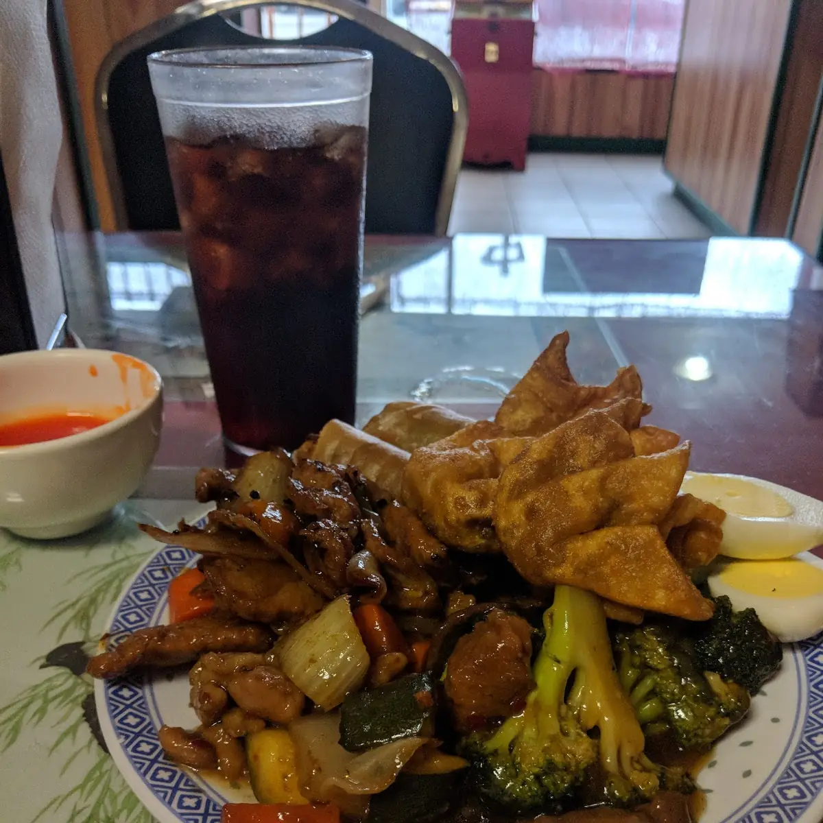 Crab Pufyd Egg Rolls Eggs Broccoli Beef Pepper Chicken Kung POA Chicken