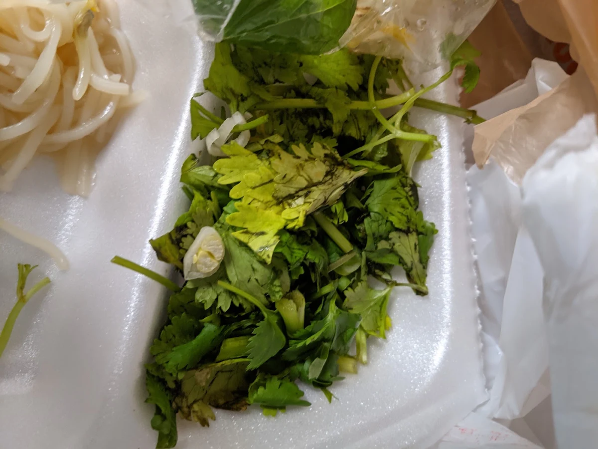 Phở with Fresh Vegetables Phở Rau Cải