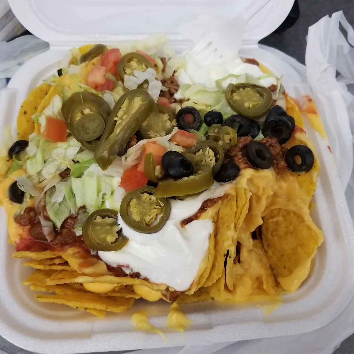 BBQ Chicken Nachos Supreme
