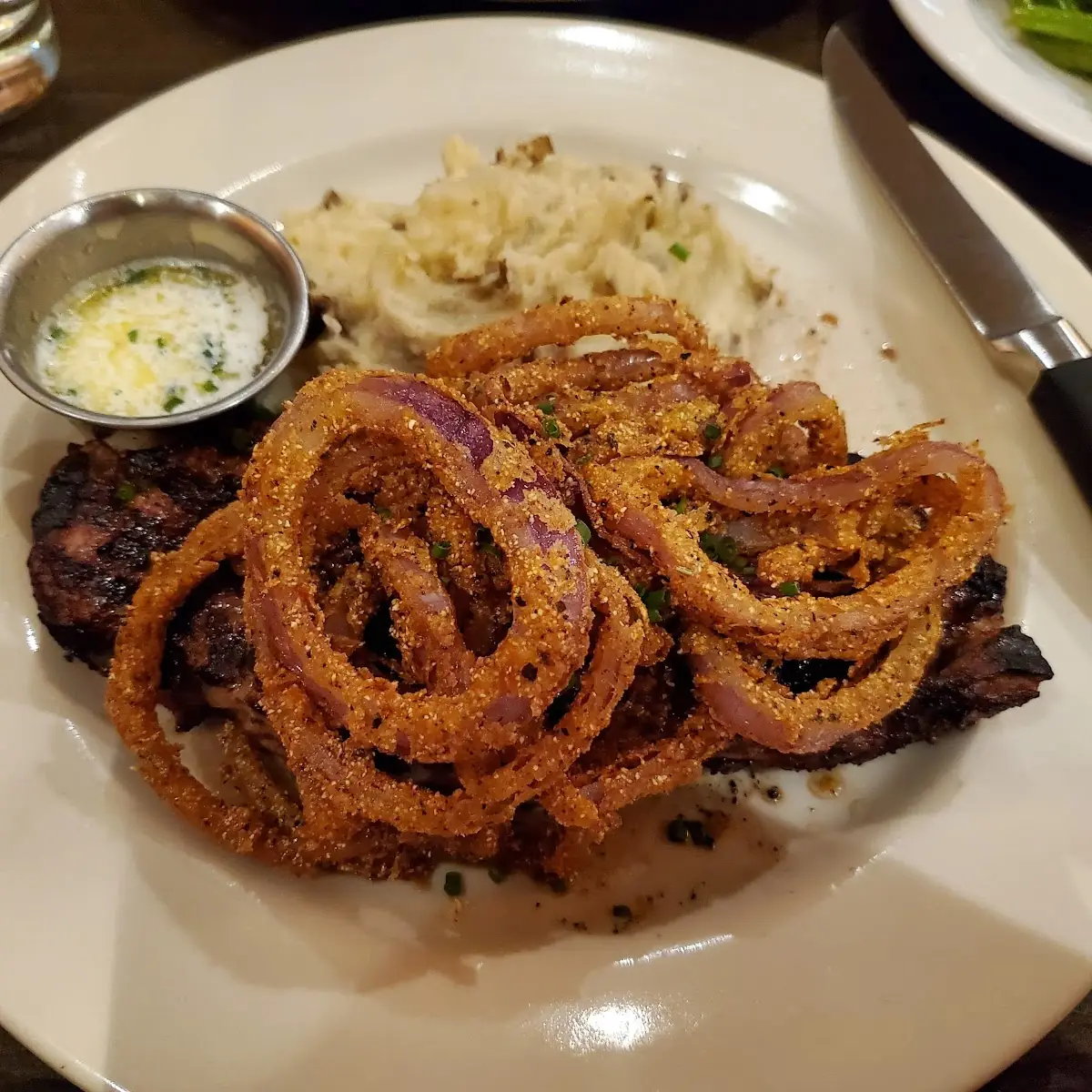 NY Strip w Garlic Butter