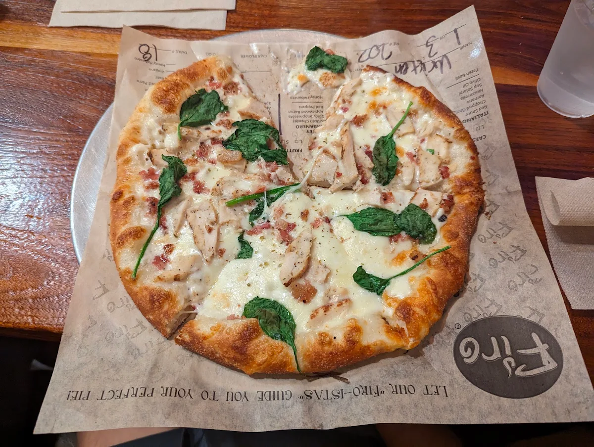 Chicken Alfredo Pizza