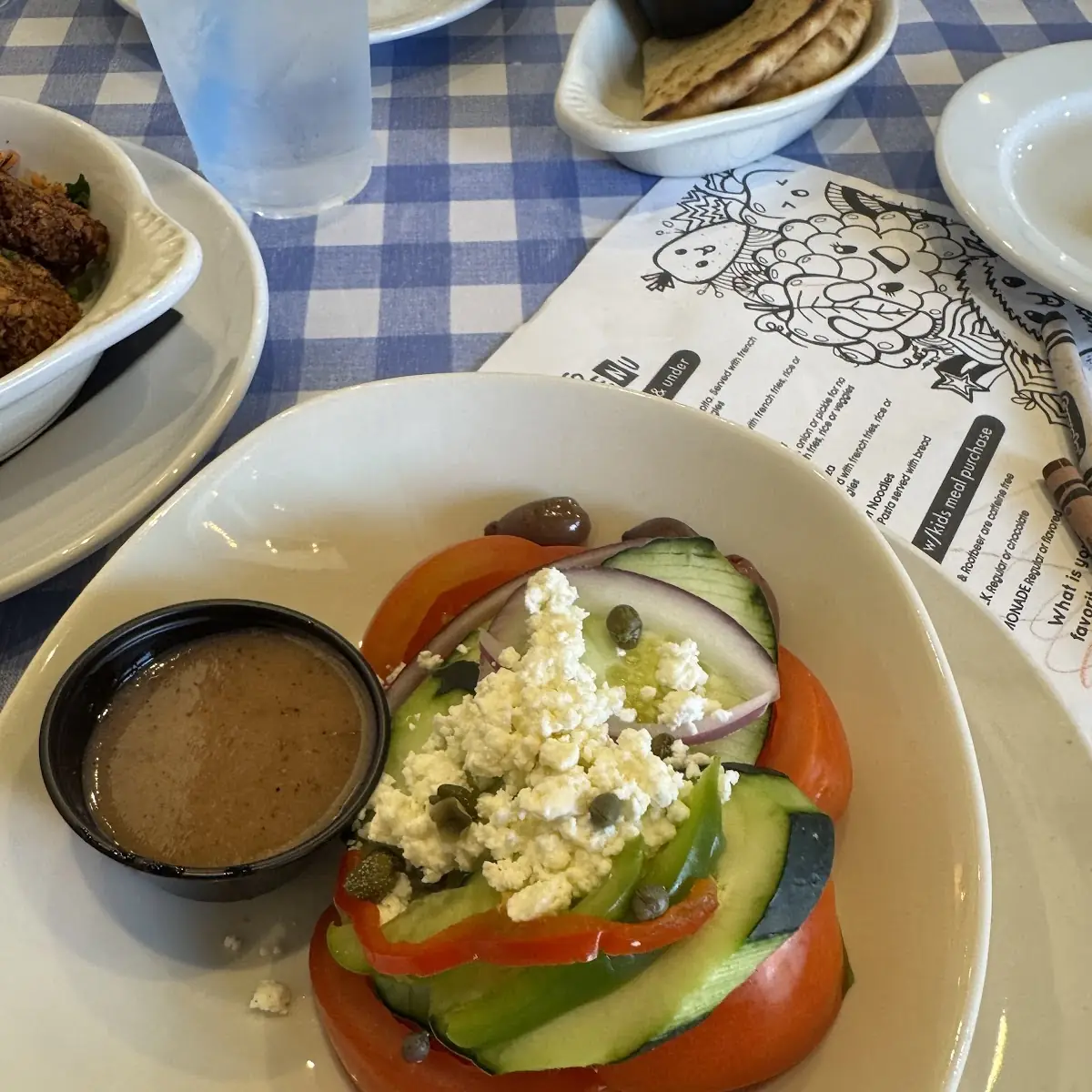 Greek Salad with Feta and Olives