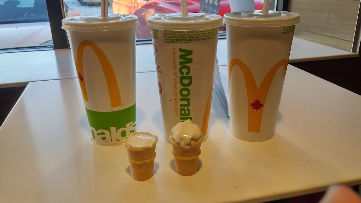 Ice Tea and Baby Ice Creams to Go, McDonald's